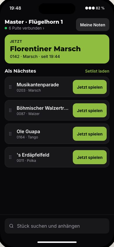 Auftrittsmodus am iPhone